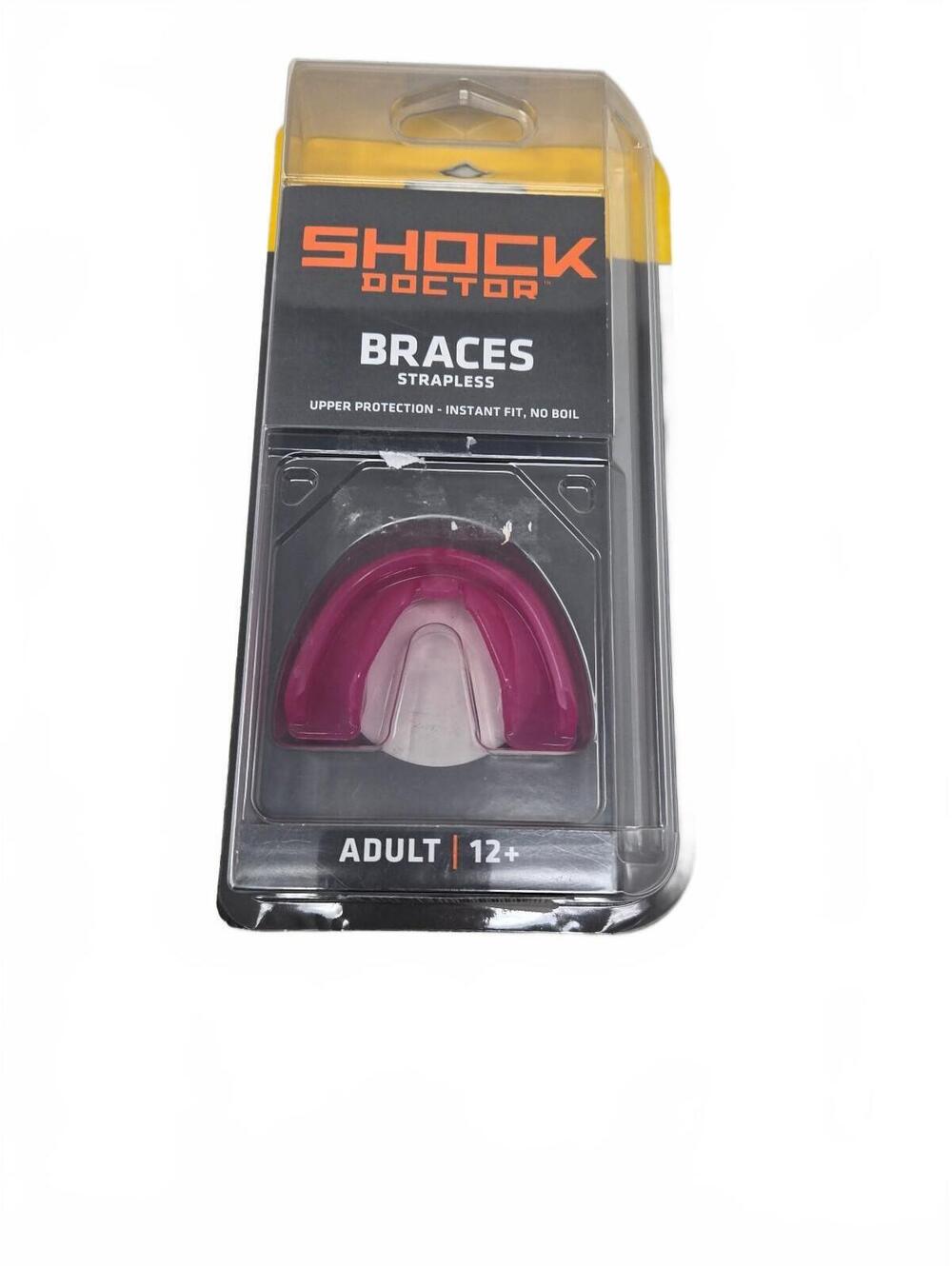 Shock Doctor Braces Adult Mouthguard Pink